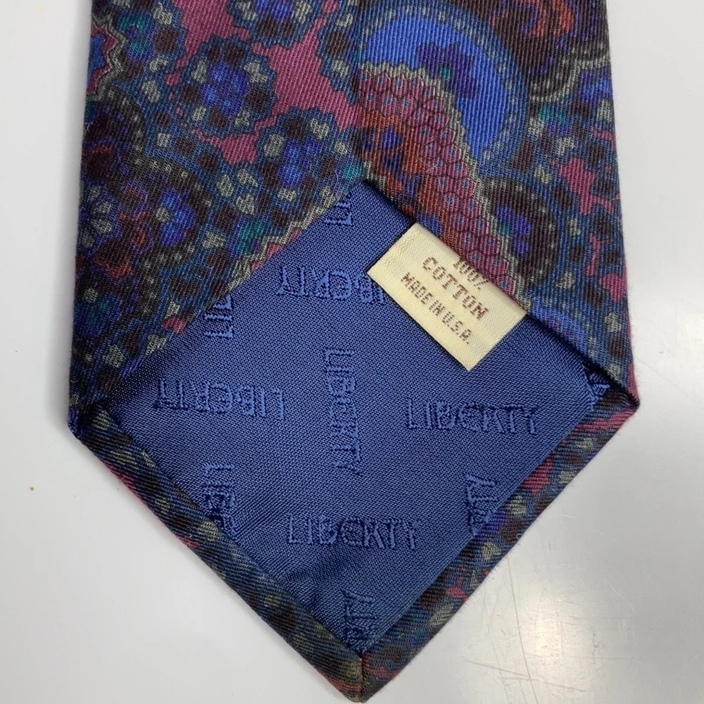 Liberty of London paisley tie 100% Cotton made in the‎ USA